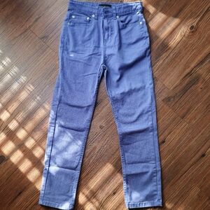 Blue Straight Leg Pants